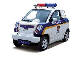 ▲ 2008년 5월 상용화에 들어간 씨티앤티의 City EV(도시형 전기차) ⓒ 뉴데일리 