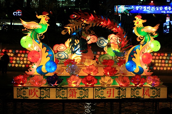 ▲ 취소인풍(吹簫引風)등, 중국 자공시 등회 초청등 ⓒ 뉴데일리