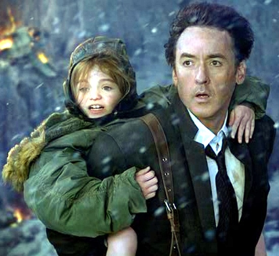 ▲ 영화 '2012'에서 주연배우 존쿠삭이 열연하고 있다 ⓒ영화 화면 캡처 