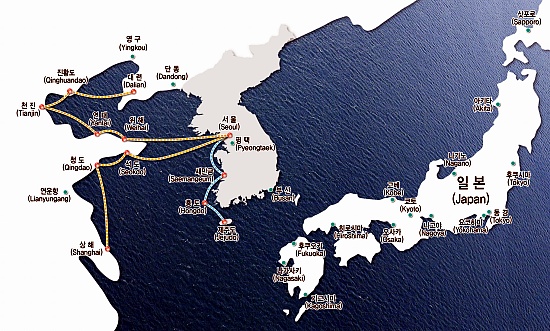 ▲ 국제선 및 국내선 운항 노선도ⓒ서울시