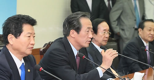 ▲ 한나라당의 최고지도부 회의 ⓒ연합뉴스