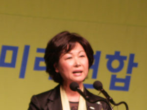 ▲ 이춘호 DMZ 미래연합 상임대표가 창립총회에서 대표인사를 하고 있다. ⓒ 뉴데일리