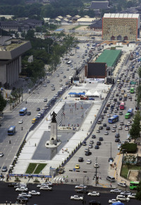 ▲ 광화문 광장은 뭔가 부족하다.ⓒ 뉴데일리