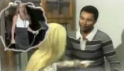 ▲ 타이거 우즈와 부인 엘린 노르데그렌이 말다툼을 벌이고 있는 모습.  ⓒ 뉴데일리