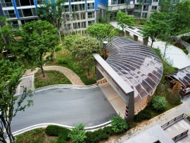 ▲ 카본-프리(Carbon-Free) 디자인을 적용한 자연채광주차장 ⓒ뉴데일리 