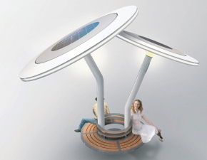 ▲ 힐스테이트에 설치되는 태양광 뮤직파고라 ⓒ 뉴데일리 