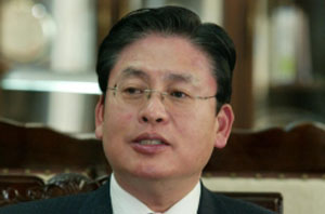 ▲ 정우택 충북 지사 ⓒ 뉴데일리