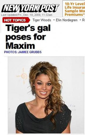 ▲ 우주의 불륜녀 제이미 그럽스가 남성잡지 ‘맥심(Maxim)’섹시화보에 등장한다. ⓒ 자료사진