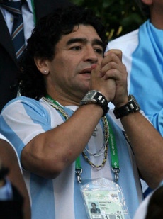 ▲ 아르헨티나 축구대표팀 감독을 맡고 있는 마라도나. &nbsp;ⓒ&nbsp;연합뉴스 