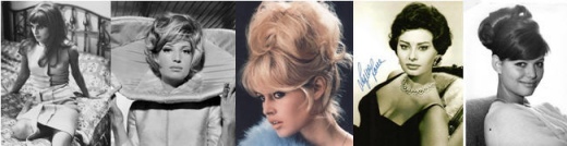 ▲ 줄리 크리스티, 모니카 비티, 브리짓 바르도, 소피아 로렌, 클라우디아 카르디날레(왼쪽부터). &nbsp;ⓒ 뉴데일리