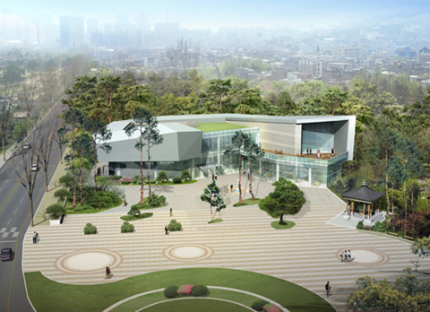 ▲ 과거 '효자동 사랑방'을 개축, 대통령 종합전시관으로 6일 개관하는 '청와대 사랑채' 조감도. ⓒ 뉴데일리