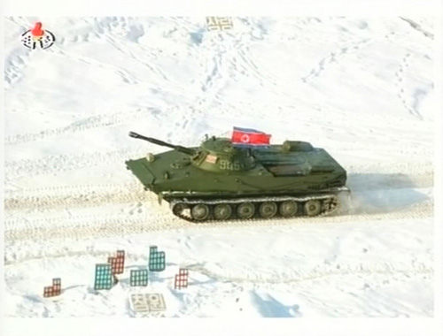 ▲ 남한 진격훈련하는 북 탱크 ⓒ연합뉴스