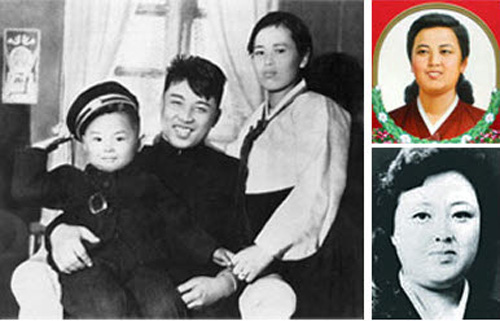 ▲ (왼쪽부터 시계 방향으로) 김정숙과 함께한 김일성 부자(父子), 김정숙 초상화, 김경희. ⓒ&nbsp;자유북한방송