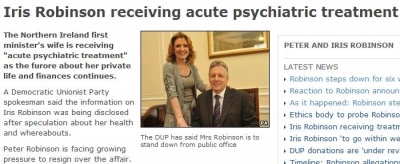 ▲ 로빈슨&nbsp;총리부부 BBC보도&nbsp;ⓒ&nbsp;BBC기사 캡쳐&nbsp;