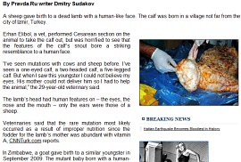 ▲ 러시아 일간지 프라우다의 관련 보도 캡처. ⓒ 뉴데일리