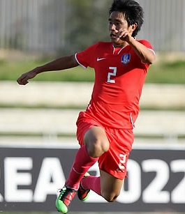 ▲ 18일 오후 스페인 말라가 에스타디오 시우다드 데 말라가에서 열린 축구대표팀과 핀란드와의 평가전에서 오범석이&nbsp;첫 골을&nbsp;성공시키고 있다. ⓒ&nbsp;연합뉴스