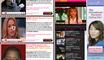 ▲ 레이더온라인닷컴에 한국여성과 만남을 주선하는 광고가&nbsp;버젓이 게재돼 있다&nbsp;ⓒ 뉴데일리