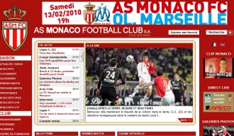 ▲ AS모나코 홈페이지