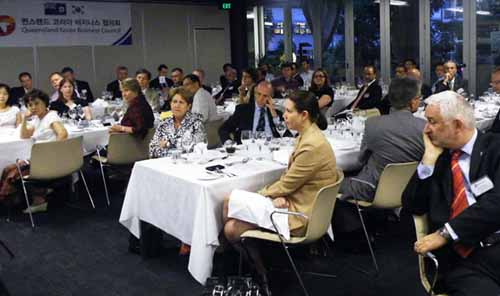 ▲ 지난 4일 호주 퀸즐랜드주 브리즈번에서는 한국과 퀸즐랜드주의 인적 교류 강화와 경제 유대 증진을 목적으로 하는 한국-퀸즐랜드 비즈니스협의회 창립기념식이 열렸다 ⓒ 뉴데일리 