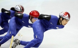 ▲ 2010 밴쿠버 동계올림픽에 출전중인 쇼트트랙 대표팀이 17일 밴쿠퍼 퍼시픽 콜리시움에서 훈련을 하고 있다.&nbsp; ⓒ 연합뉴스