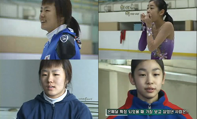 ▲ 이상화 선수와 김연아 선수가 한국 빙상계의 샛별로 인터뷰를 하고 있다.&nbsp;ⓒ 연합뉴스