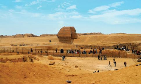 ▲ 사막 속의 대스핑크스. 