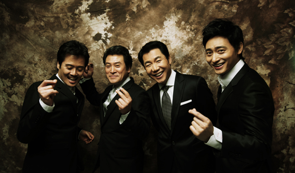 ▲ 연극 '레인맨' (왼쪽부터 남경주, 남경읍, 박상원, 원기준) ⓒ 쇼펙