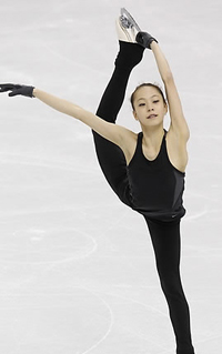 ▲ 2010 밴쿠버 동계올림픽 피겨스케이팅 훈련중인 곽민정 선수 ⓒ 연합뉴스