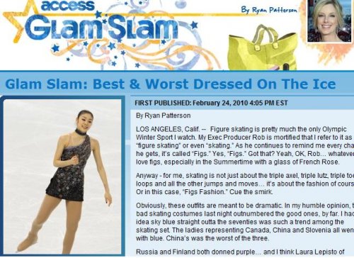 ▲ &lsquo;액세스 할리우드&rsquo;의 김연아 보도 ⓒ액세스 할리우드&rsquo; 캡처