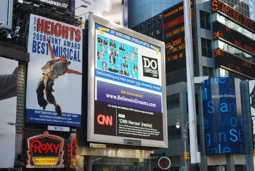 ▲ 뉴욕 맨해튼 타임스 스퀘어의 광고판.