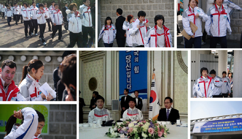 ▲ 2010 밴쿠버 동계올림픽에서 사상 최고의 성적을 거두고 돌아온 우리 선수단은 3일 이명박 대통령 초청으로 청와대를 방문, 오찬을 함께 했다. ⓒ 뉴데일리