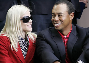 ▲ 타이거 우즈와 부인 엘린의 행복했던 한 때 ⓒ 자료사진