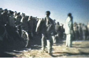 ▲ 북한의 공개 총살 모습 ⓒ&nbsp;일본TV 화면 캡처&nbsp;