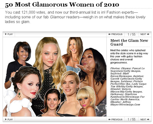 ▲ 2010 할리우드 글래머 50인 ⓒ 뉴데일리