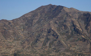 ▲ 민둥산이 되어버린 북한의 산 ⓒ 자유북한방송 제공