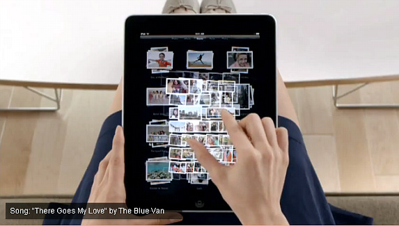 ▲ 유투브에 공개된 아이패드 광고 ⓒ 유투브 캡쳐