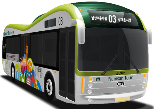 ▲ 서울시가 12일 내년 봄부터 남산의 순환버스를 전기버스로 교체하겠다고 밝혔다.ⓒ뉴데일리<=서울시제공>