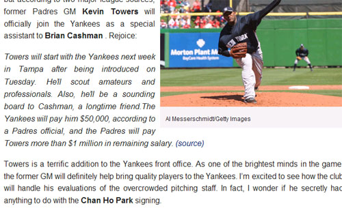 ▲ ‘블리처 리포트'의 박찬호 관련 보도 ⓒ블리처 리포트 캡처 