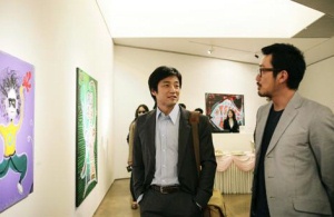 ▲ 배우 하정우가 첫 번째 그림 전시회 '하정우 개인전'을 오픈하고 화가로 데뷔했다. ⓒ&nbsp;연합뉴스