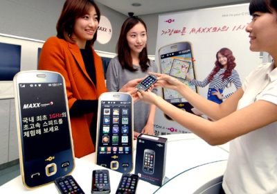 ▲ 판매 '순풍'이 불고 있는 LG전자 맥스폰&nbsp; ⓒ 뉴데일리