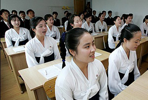 ▲ 강의실의 북한 대학생들. ⓒ 자료사진