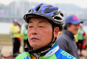 ▲ 한만정 녹색자전거봉사단연합 대표 ⓒ&nbsp;김상엽 기자&nbsp;