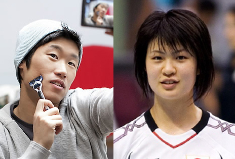 ▲ 핑크빛 열애설에 휩싸인 축구선수 박지성(좌)과 일본 배구선수 기무라 사오리(우) ⓒ 연합뉴스