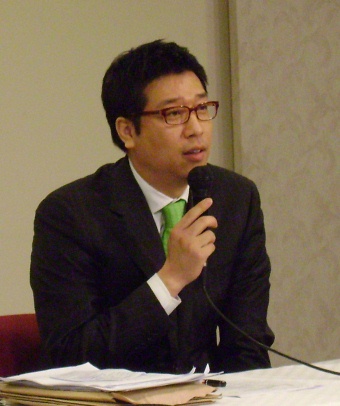 ▲ 기자회견 중인 방송인 강병규. ⓒ 뉴데일리