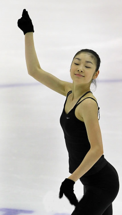 ▲ 25일 공식훈련에 나선 김연아 선수 ⓒ 연합뉴스