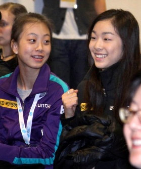 ▲ 만족스러운 조추첨을 마친 김연아 ⓒ 연합뉴스