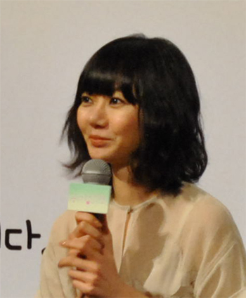 ▲ 영화 '공기인형' 언론시사회에 참석한 배우 배두나 ⓒ 뉴데일리