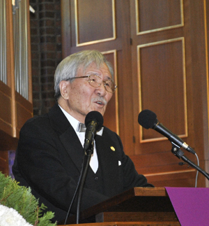 ▲ '우남의 건국이념'이란 주제로 탄신기념강연을 맡은 김동길 박사 ⓒ 박지현 기자