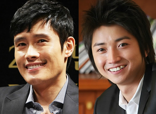 ▲ 드라마 '아이리스'의 주인공 이병헌(좌)과 그의 목소리를 연기하는 일본 배우 후지와라 타츠야(우) ⓒ&nbsp;연합뉴스