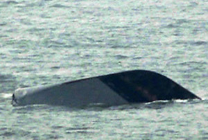 ▲ 침몰한 천안함 ⓒ 뉴데일리